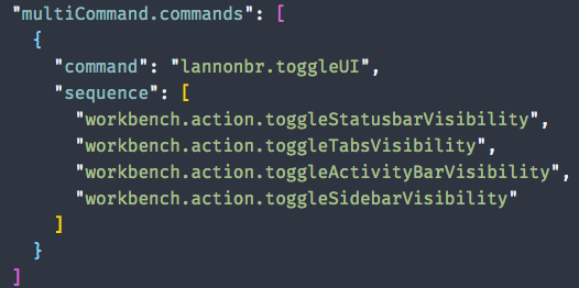 multi-command entry multi-command entry