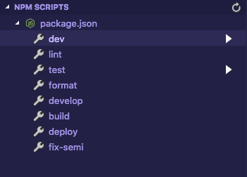 NPM Script Explorer UI NPM Script Explorer UI